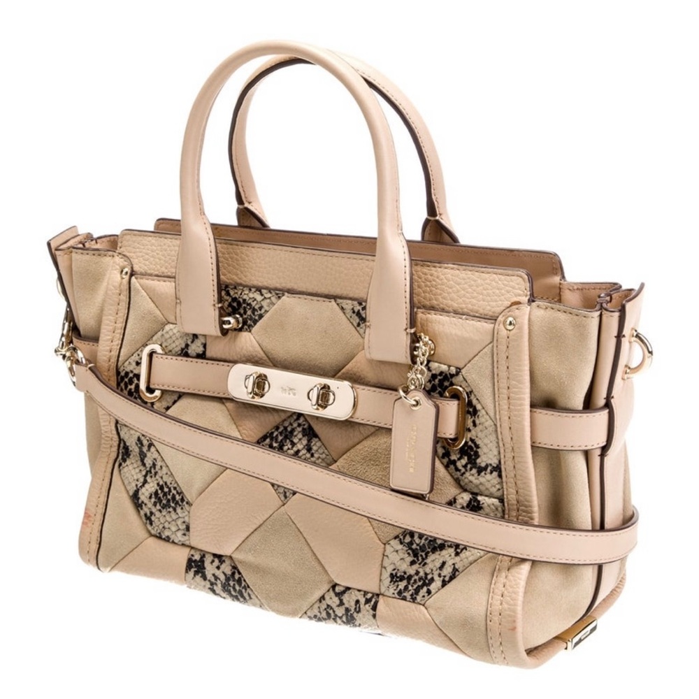 Coach Swagger With Patchwork Bag